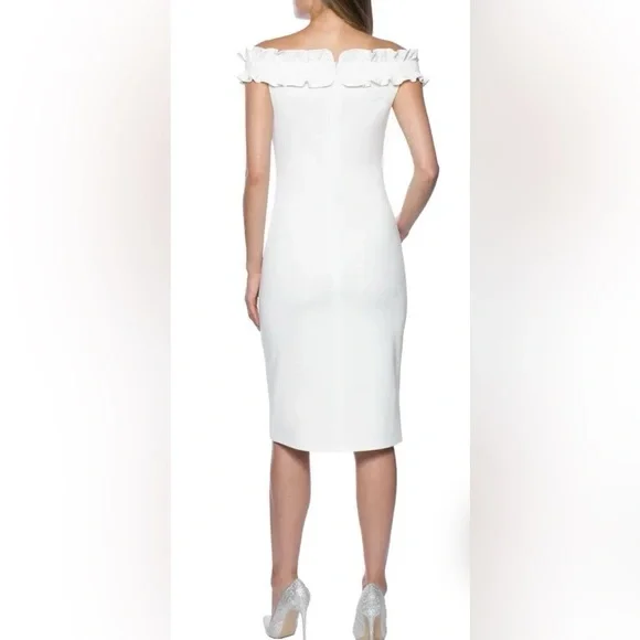 NWT Marina Ruffle Off the Shoulder Dress - Picture 2 of 12